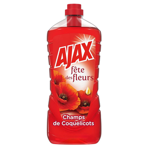 Ajax Floor Detergent Fête Des Fleurs Red 1.25L