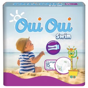 Oui Oui Swim Diapers X-Large 16-28Kg 15 Pieces
