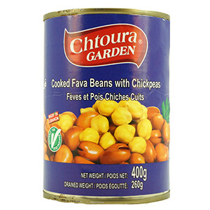 Chtoura Garden Fava Beans & Chickpeas 400G
