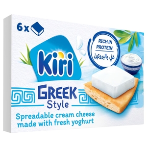 Kiri Greek Style Cheese Squares 6 Portions 100G
