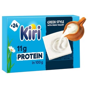 Kiri Greek Style Cheese Squares 24 Portions 400G
