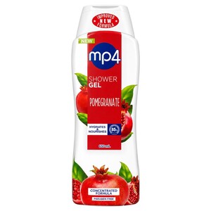 Mp4 Shower Gel Pomegranate 650Ml