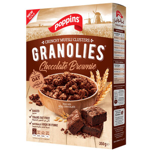 Poppins Granolies Chocolate Brownie 350G