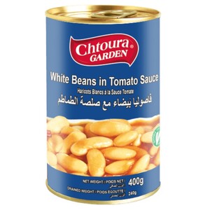 Chtoura Garden White Beans In Tomato Sauce 400G