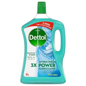 Dettol Antibacterial Power Floor Cleaner Fresh Aqua 3L