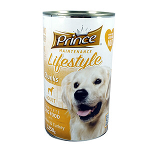 Prince Dog Canned Food Chicken And Turkey 1.23Kg