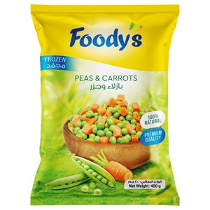 Foody's Frozen Peas & Carrots 400G