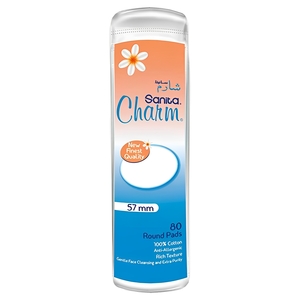 Sanita Charm Make Up Round Pads 80 Pieces