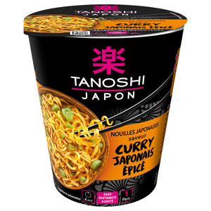 Tanoshi Japanese Cup Noodles Flavored Spicy Japanese Curry 65G