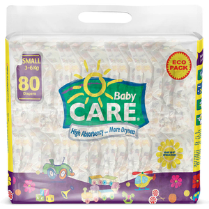 Baby Care Small 3-6Kg 80Diapers