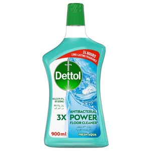 Dettol Antibacterial Power Floor Cleaner 3X Fresh Aqua 900Ml