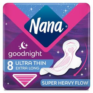 Nana Ultra Goodnight Pads With Wings Pack Of 8