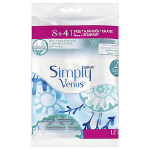 Gillette Simply Venus 2 Blades 8+4 Free