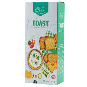 Benina Toast No Salt 40 Pieces 200G