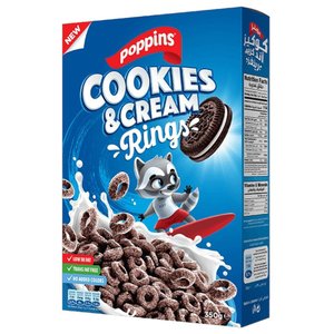Poppins Cookies & Cream Rings 350G