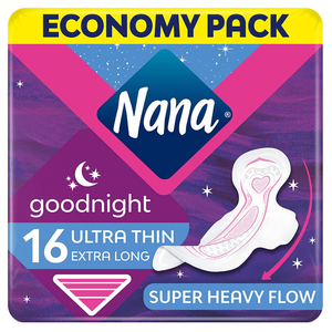 Nana Pads Ultra Thin Extra Long Goodnight 16 Pieces