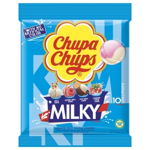 Chupa Chups Lollipops Classic Bag Milky 10 Pieces 120G