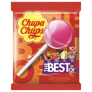 Chupa Chups The Best Of Bag 10 Lollipops 120G
