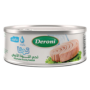 Deroni White Tuna In Water 185G