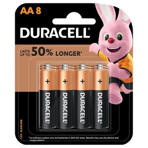 Duracell Battery 50% Longer Aa 8 Pieces