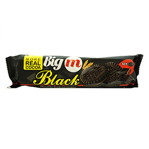 Big M Black Choco Sandwich Cookies With Choco