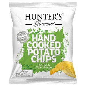 Hunter's Gourmet Potato Chips Sea Salt & Cider Vinegar 40G