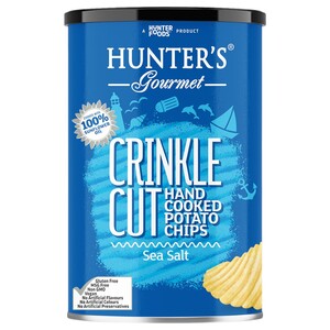 Hunter's Gourmet Potato Sea Salt Hand Cooked 140G