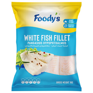 Foody's Frozen White Fish Fillet Pangasius 1Kg