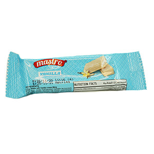 Mastro Plain Wafer W/Vanilla Cream 11G