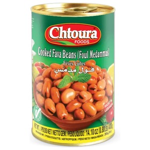 Chtoura Foods Cooked Fava Beans 400G