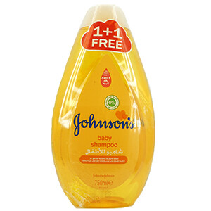 Johnson Baby Shampoo Gold 750Ml 1+1Free
