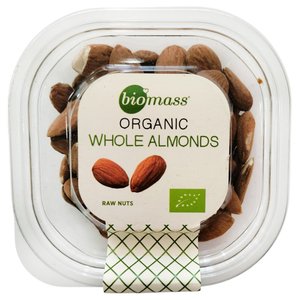 Biomass Whole Almonds Organic 125G