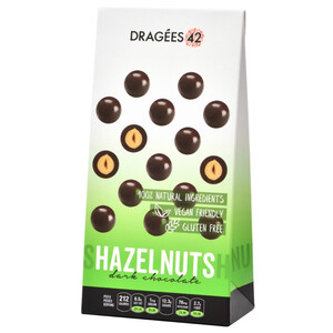 Dragees 42 Dark Chocolate Hazelnuts G/F 150G