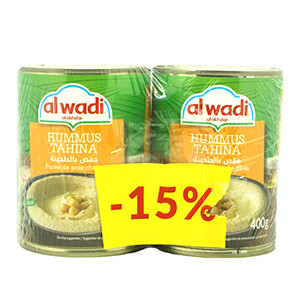 Wadi Al Akhdar Hommos Tahina 400G*2 -15%Off