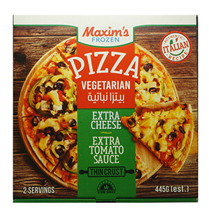 Maxim's Frozen Pizza Vegetarian 445G