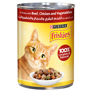 Friskies Cat Food Beef Chicken & Vegetables 400G