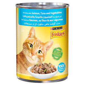 Friskies Cat Food Salmon Tuna & Vegetables 400G