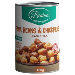 Benina Fava Beans & Chickpeas 400G