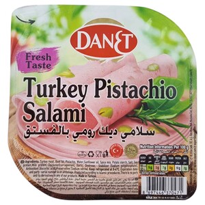 Danet Pistachio Turkey Salami Sliced 60G