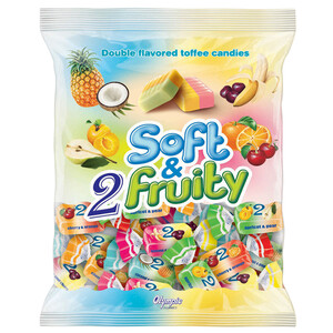 Olympic Soft & Fruity Double Flavored Candies 250G