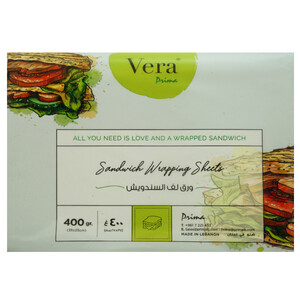 Prima Vera Sandwich Wrapping Sheets 400G