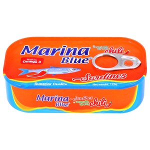 Marina Blue Sardines In Oil With Chili 125G