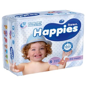 Happies Diapers Size 5 12-20Kg 24 Pieces