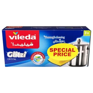 Vileda Scourers Glitzi Crystal 3 Pieces