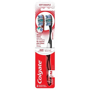 Colgate Toothbrush 360 Advanced Optic White Soft 2Pcs -20%