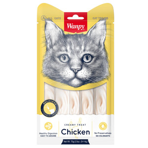 Wanpy Cat Creamy Chicken Treats 70G