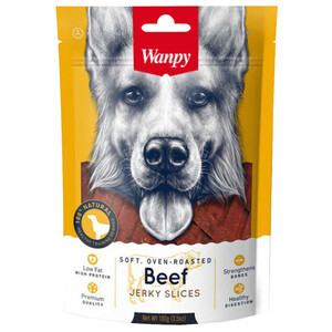 Wanpy Dog Soft Beef Jerky Slices 100G