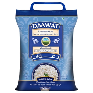 Daawat Traditionnal White Indian Basmati Rice 5Kg