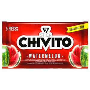Chivito Gum Watermelon Sugar Free 5 Pieces 8.5G