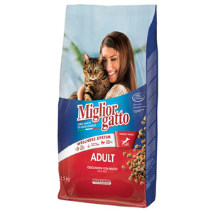 Miglior Gatto Cat Food Croquette Manzo 1.5Kg